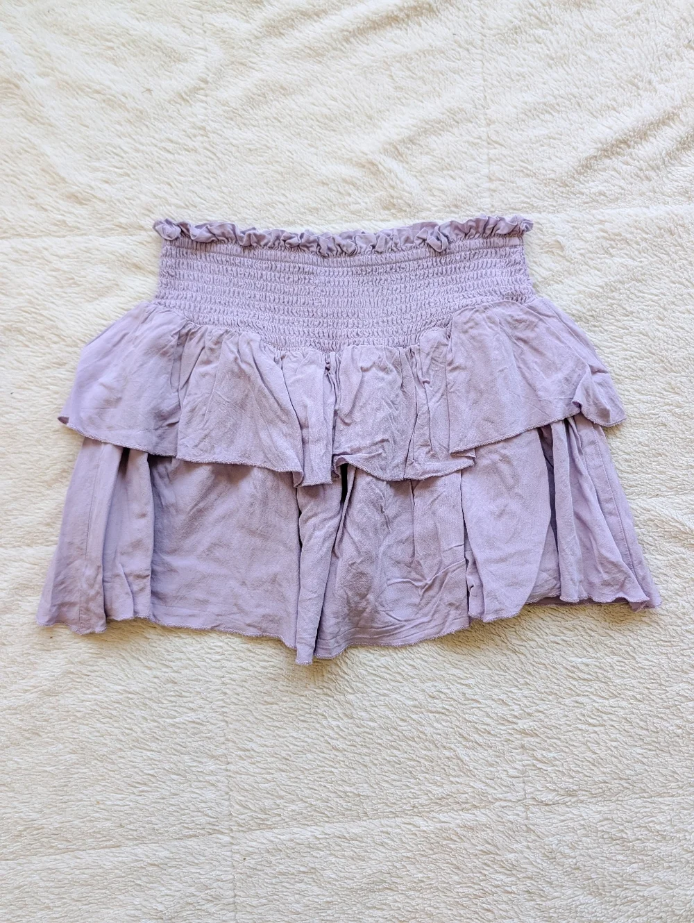 Katie J‎ Tiered Ruffle Mini Skirt